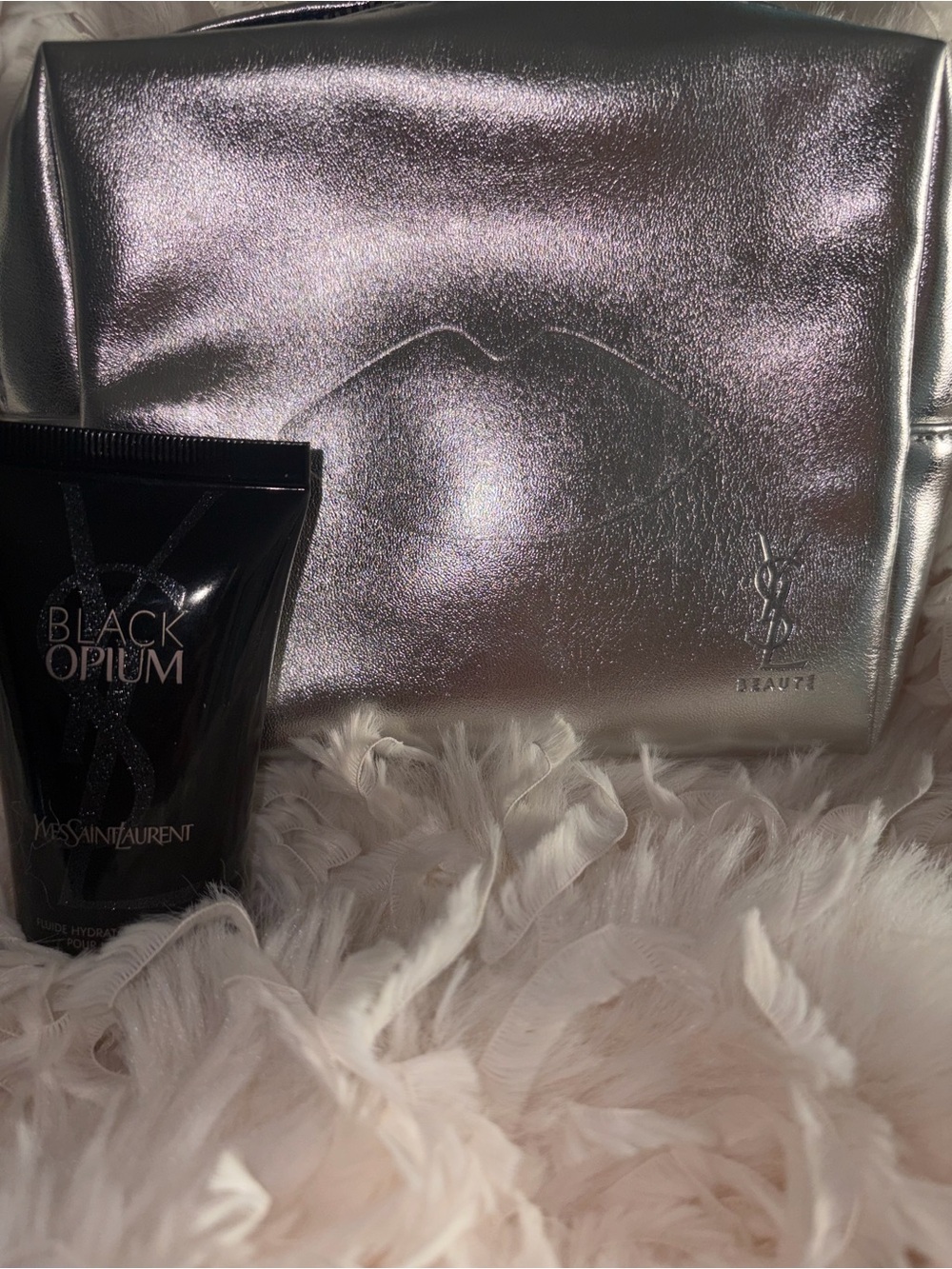GORGEOUS, high-shine Yves Saint Laurent Beauté makeup bag set